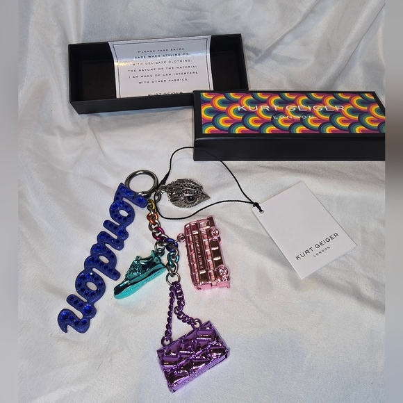 Kurt Geiger Accessories - Kurt Geiger Blue and Pink Keychain Set Sold Out